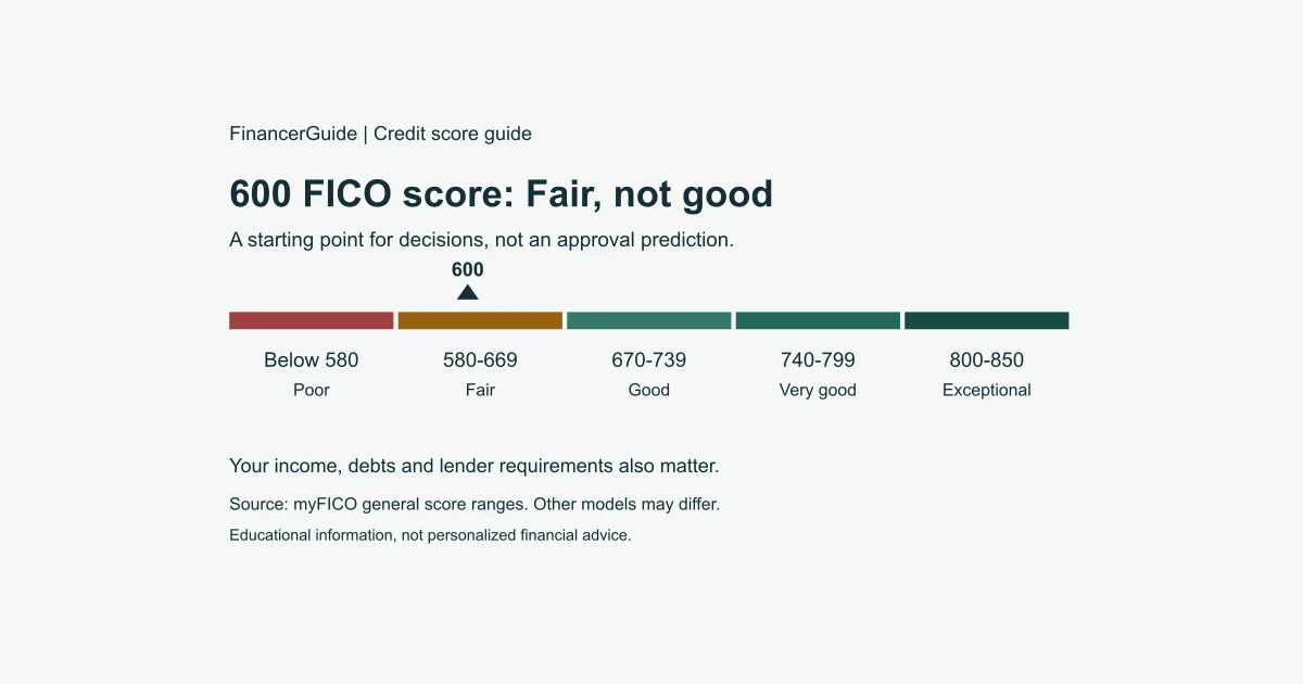 600 Credit Score: Is It Bad, and What Can You Qualify For?